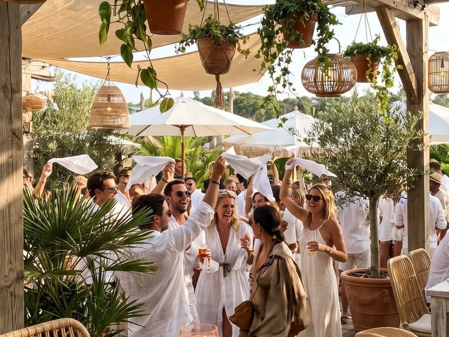 Lounge VIP en extérieur lors d'un événement